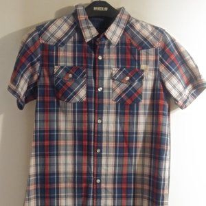 Silver Jeans Boys Plaid T-Shirt